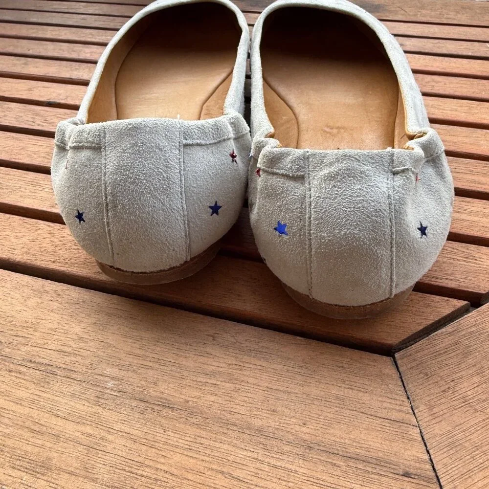 Isabel Marat Ballet Flats With Red, White, and Blue  Stars Size 37 - Picture 7 of 9